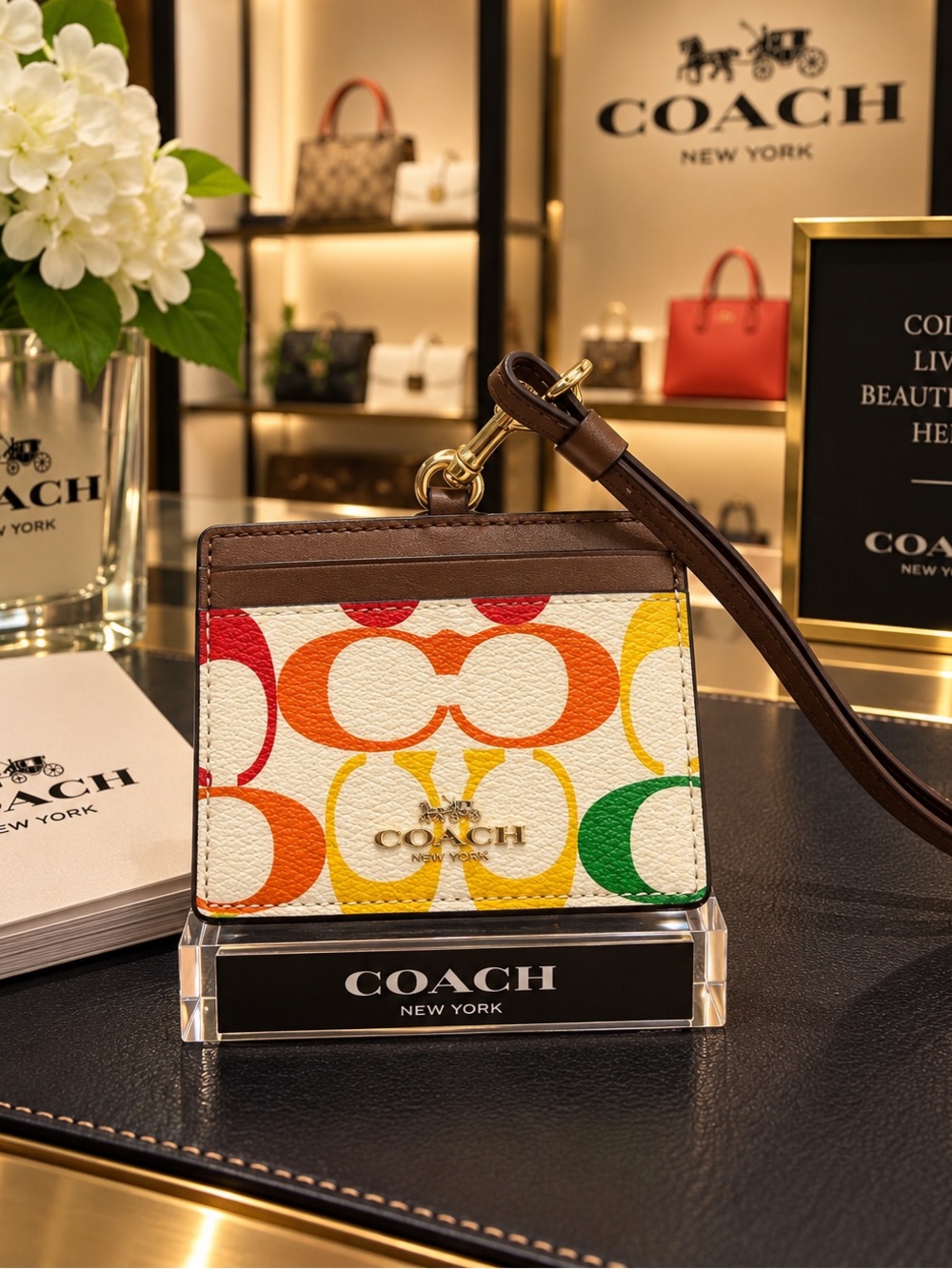 Coach ID Lanyard Card Case